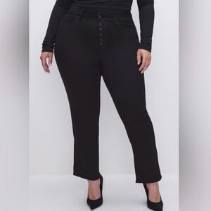 ✨WEEKEND SALE ✨ Good American Never Fades Good Legs Black Straight Jeans